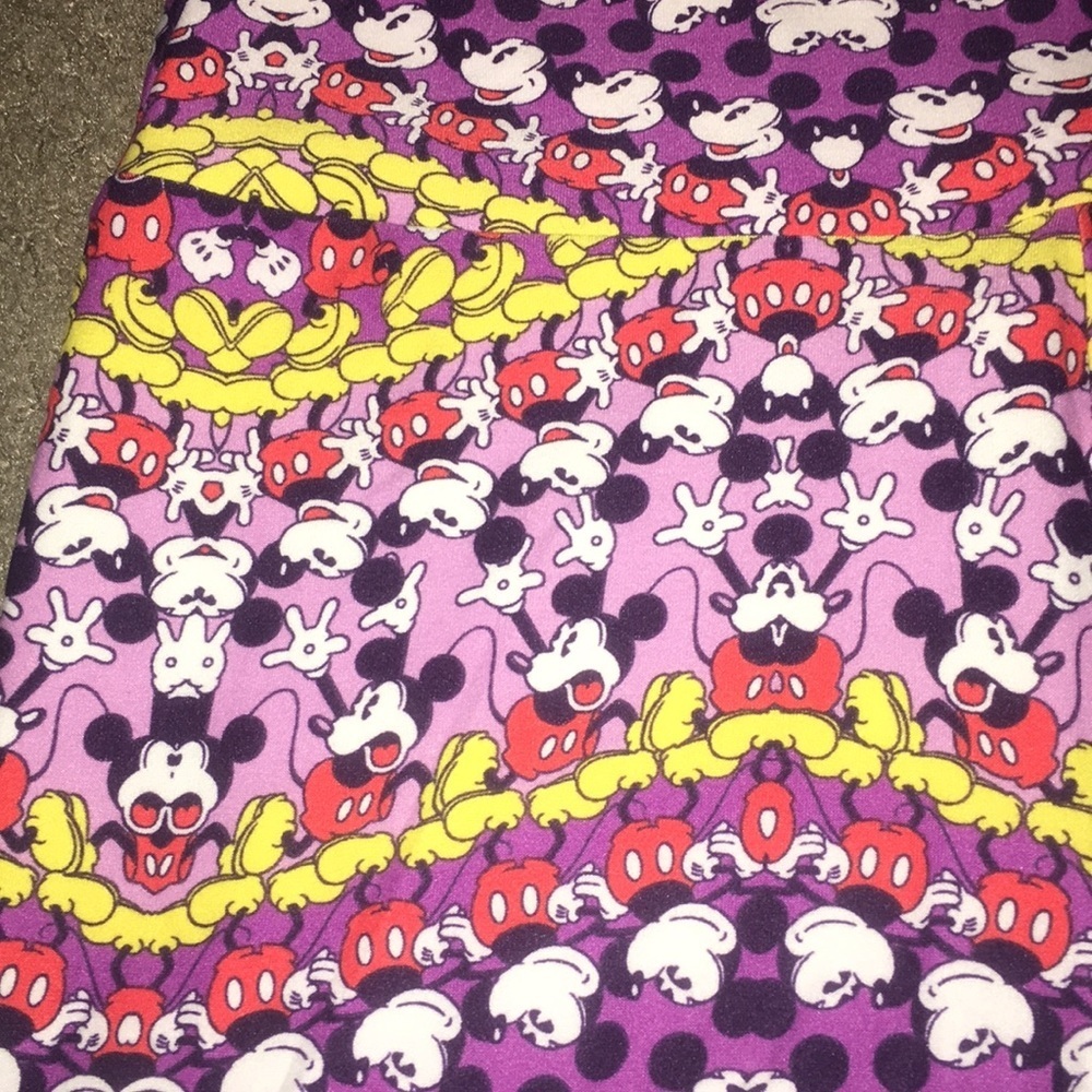 Lularoe One Size Mickey Mouse Leggings - Picture 5 of 5